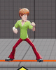Shaggy's fighting stance.