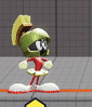 Marvin the Martian's fighting stance.
