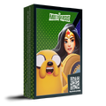 The Jake the Dog and Wonder Woman box.