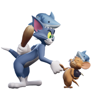 Shark Hat Tom & Jerry.png