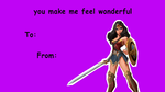 Official Wonder Woman Valentines Day card.