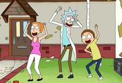 Rick dancing to "Shake That Ass Bitch" in "Ricksy Business".