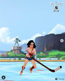 Teaser for Wonder Woman's model in the NHL real-time animated presentation.