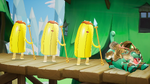 Three Banana Guards and Golden Reindog on Tree Fort.
