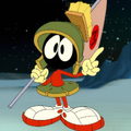 Marvin as he appears in Looney Tunes Cartoons.