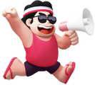 Earlier render for Coach Steven, used during Preseason and in the in-game ad for the official Discord server from the Closed Alpha.