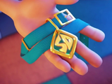 Scooby's collar tag as it appears in Scoob!.