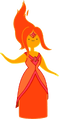 Official artwork of Flame Princess from Adventure Time.