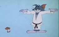 Karate Chaos Tom & Jerry as they appear in "The Tom and Jerry Cartoon Kit".