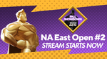 The announcement of the second North America East Open MultiVersus Fall Showdown tournament's stream starting.