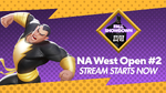 The announcement of the second North America West Open MultiVersus Fall Showdown tournament's stream starting.