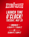 The announcement of the game's launch time on PC and consoles.