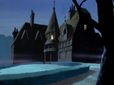 Kingston Mansion, one of the various haunted mansions from the Scooby-Doo franchise.