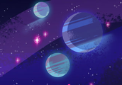 The three planets seen in promo art for Steven Universe: Unleash the Light.