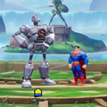 The Iron Giant and Superman on Trophy's E.D.G.E..