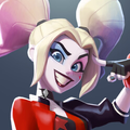 Harley Quinn's avatar from the WB Games website.