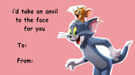 Official Tom & Jerry Valentines Day card.