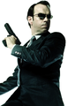 Agent Smith as he appeared in The Matrix trilogy.